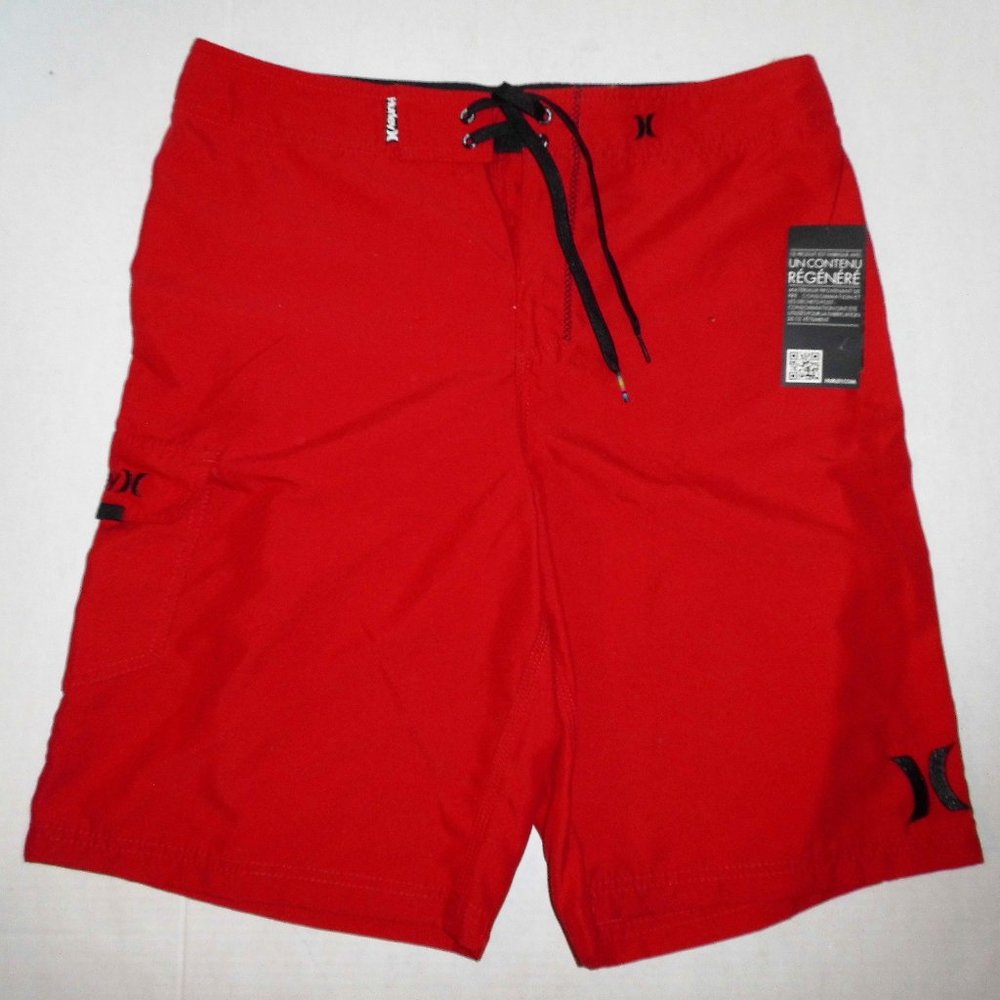 NWT Hurley mens shorts red 33x22